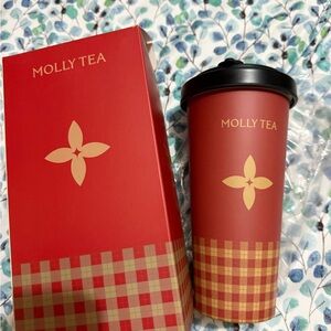 Molly Tea exclusive Red and Black Travel Mug